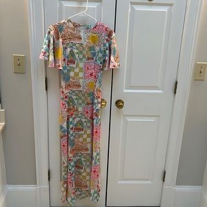 ASOS multicolor print dress